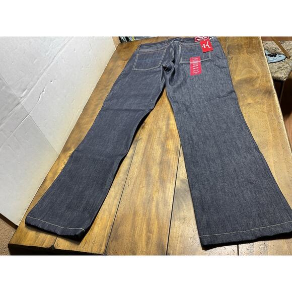 Kimes Ranch Men's Dillon Raw Jeans Blue 100% Cotton Wide Bootcut 34x34 USA Made - Picture 2 of 13